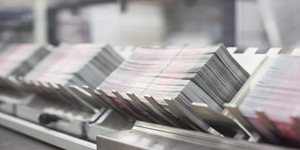 Cash being processed