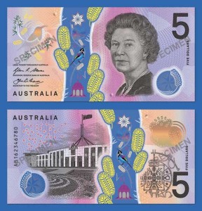 Australia $5 banknote design