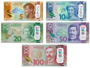 The seventh series of New Zealand banknotes.