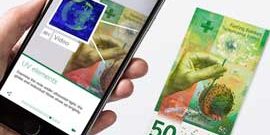 Swiss app for 50 franc banknote