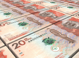 Colombia_20000_2016 Colombia 20 thousand banknotes being printed, 2016.
