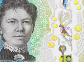 Thumbnail image of Australia Next Generation $10 banknote Australia Guardian™ Next Generation $10 banknote from the Reserve Bank of Australia