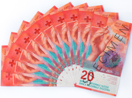 Image of the new 20-franc banknote. Image courtesy of the SNB.