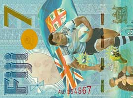 Thumbnail image of Fiji Seven commemorative banknote.