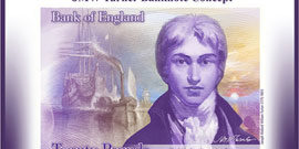 Image of the Bank of England concept £20 banknote design featuring JMW Turner.