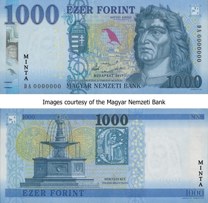 Upgraded Hungary 1,000 forint banknote enters circulation – Secura ...