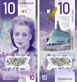 Image of the Canada banknote Viola Desmond 2018