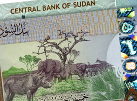 Thumbnail image of the 2011 Sudan 50 banknote. 
