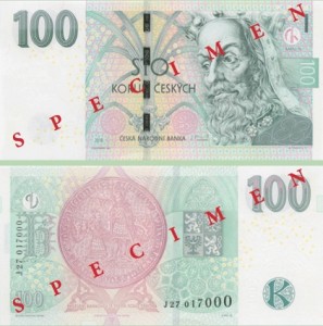 Image of the Czech Republic 200 koruna banknote, upgraded in 2018.