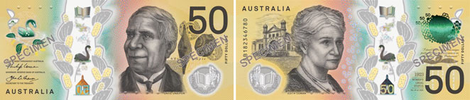 Image of the Australia Next Generation Banknote 50 2018